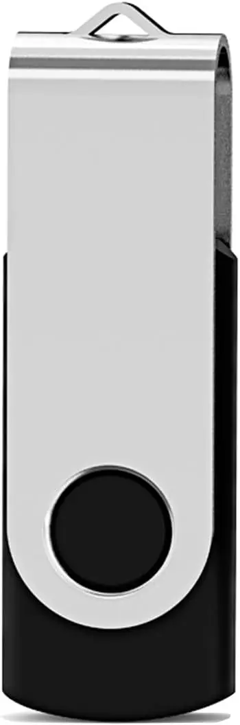 32GB USB 2.0 Flash Drive Thumb Drive - Black, Portable Storage for Files, Photos, Music