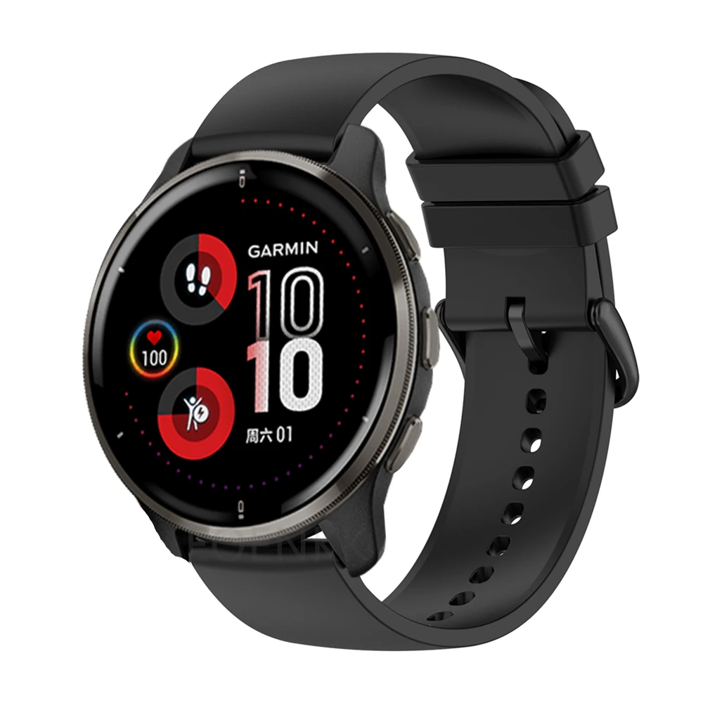 Силиконовый спортивный браслет для Garmin шнур 2 Plus, ремешок для Garmin Vivoactive 4 3/Forerunner 245 158/Vivomove, спортивный ремешок для наручных часов