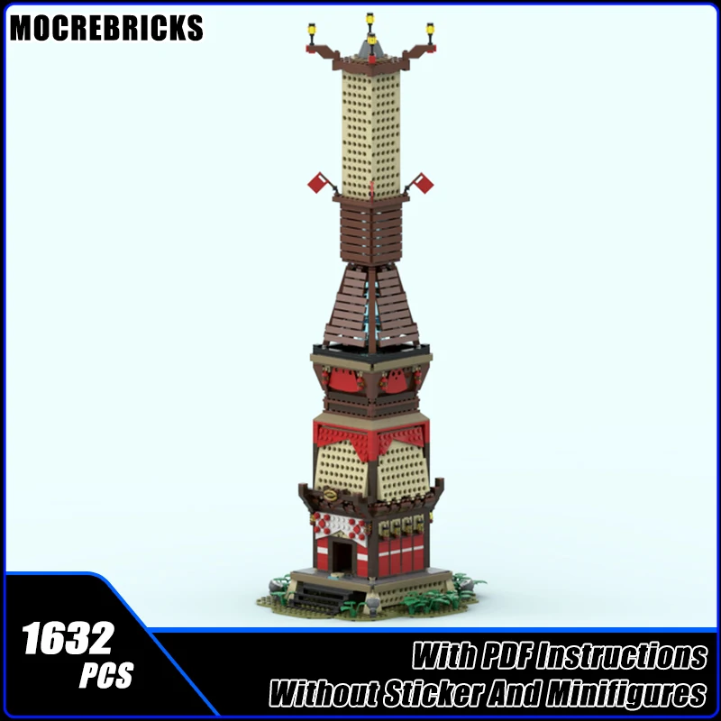 Creative Customized Hot Game Skyview Tower Modular Architecture MOC Building Blocks Technology Kid's Bricks Toys Suit DIY Gifts