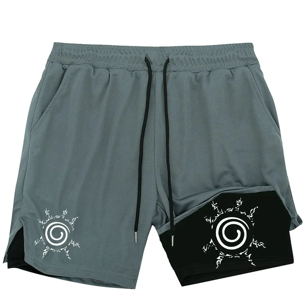 2026 New Mens Gym Quick-Drying Jogging Shorts Fitness Workout Running 2 in 1 Short Pants Men Sports Bodybuilding Sweatpants