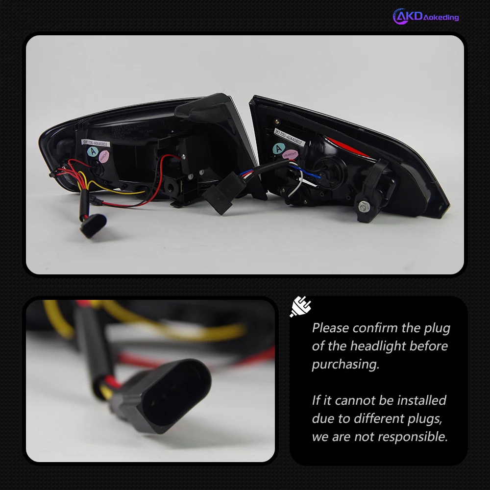 AKD Tail Lamp for Audi A4 B8 LED Tail Light 2009-2012 A4L Rear Fog Brake Turn Signal Automotive Accessories
