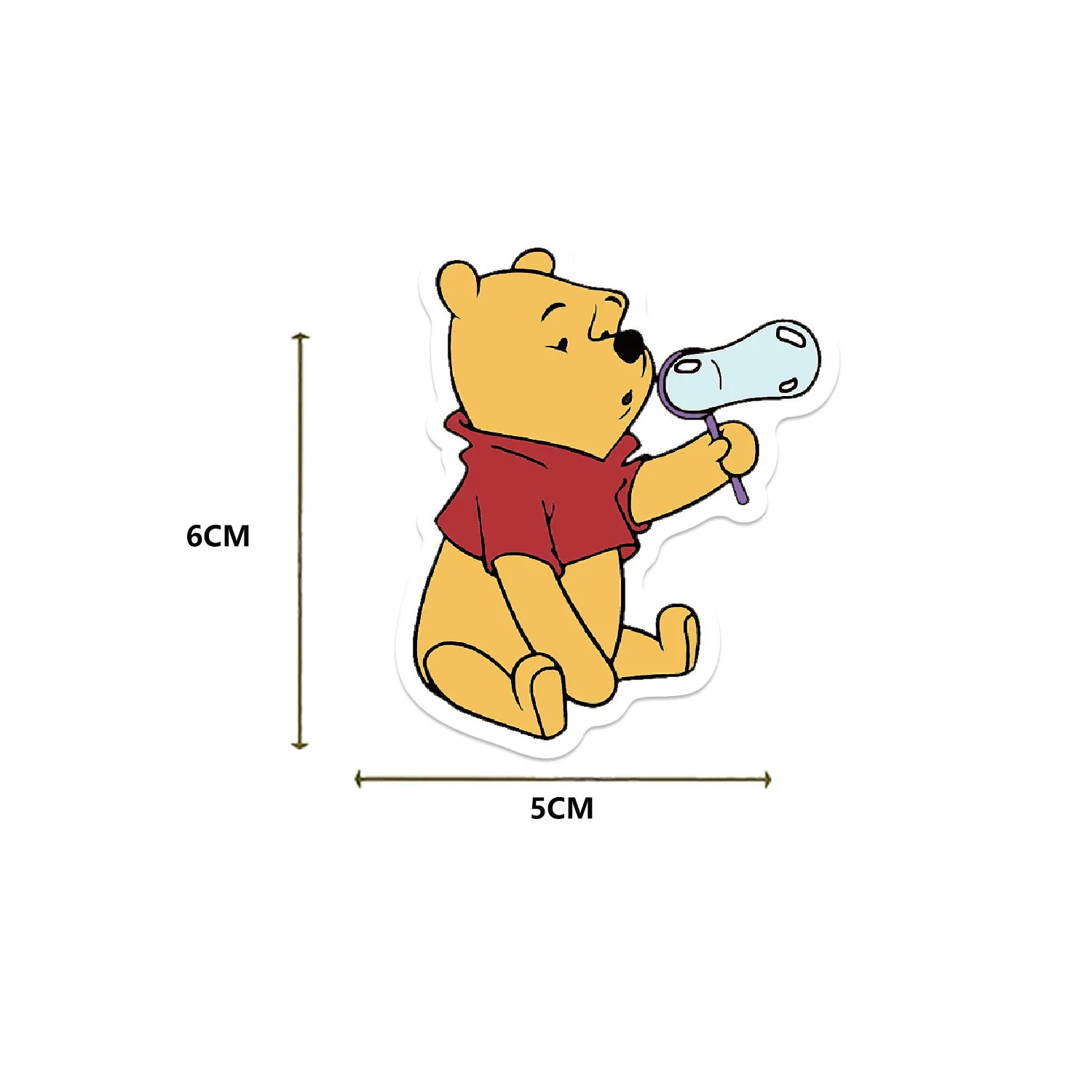 

50PCS Cartoon Winnie the Pooh Graffiti Stickers Creative Decorative Mobile Phone Case Laptop Water Cup Toy Gift Stickers