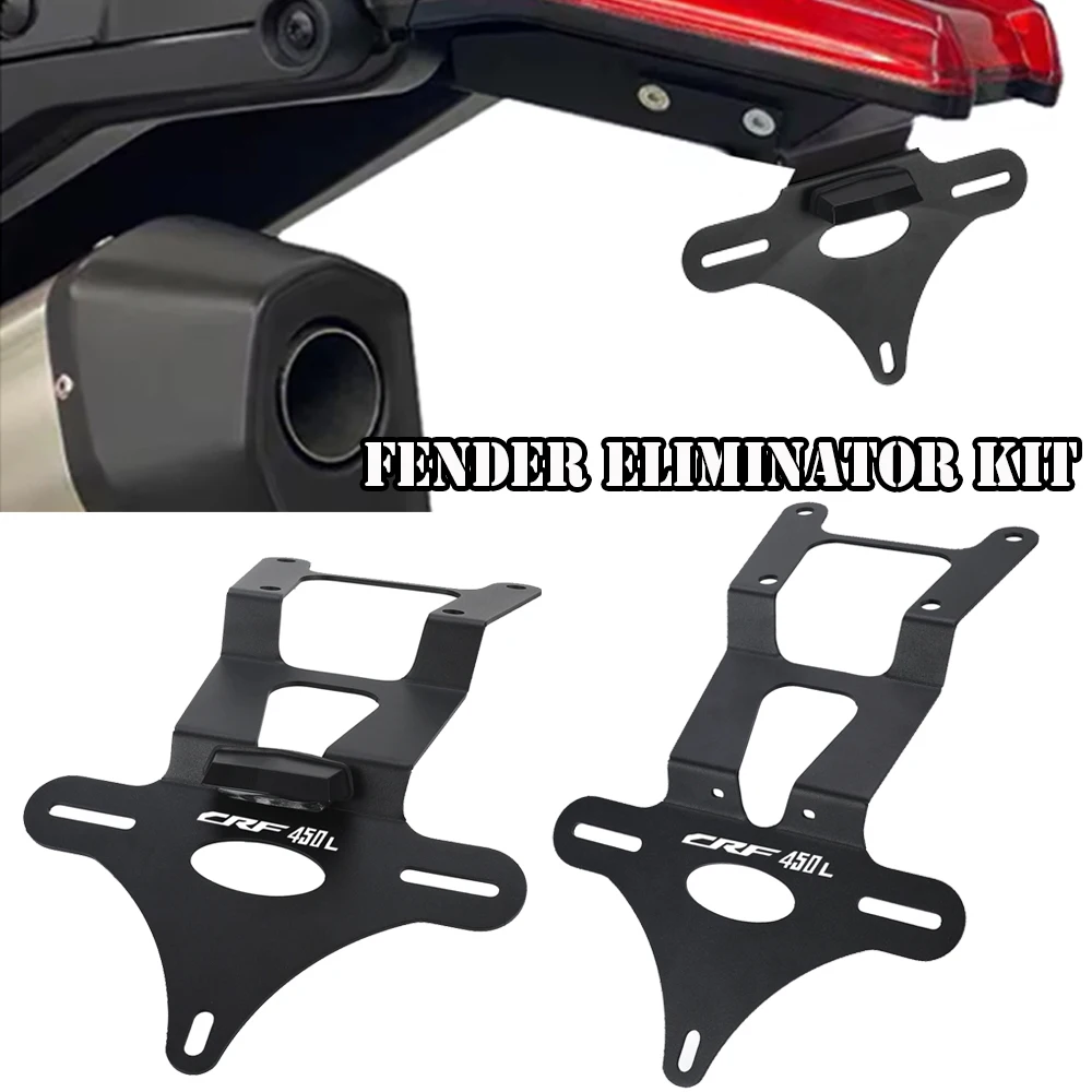 

For HONDA CRF450RL CRF450L Rear Tail Tidy 2019-2024 CRF 450RL License Plate Holder Bracket Rear Tail Tidy Fender Eliminator Kit
