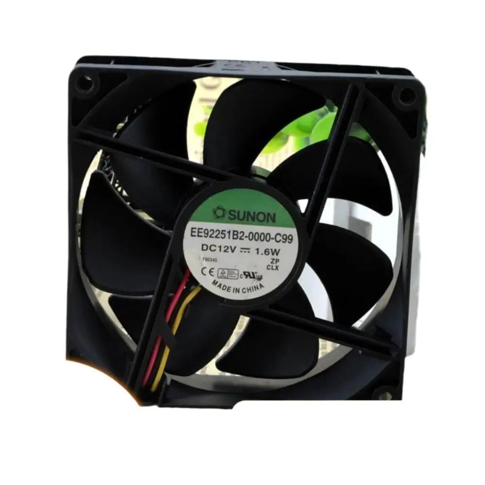 

For SUNON 9025 9CM 92mm DC 12V 1.6W Magnetic Bearing Mute Quiet Silent Cooling Fan Computer Case, PC, and Electronics