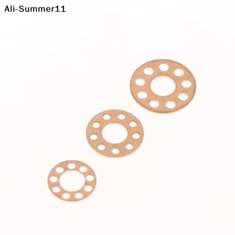【U11】10Pcs 14x5.2x0.5mm Brass Washers Gasket Storage Oil Brass Washer 10x5.2x0.5mm Folding Knife Accessories 12x5.2x0.5mm