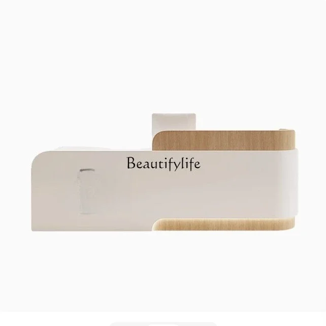 

yj19 Light Luxury High-End Cream Style Cashier Counter Children's Clothing Store Reception Desk