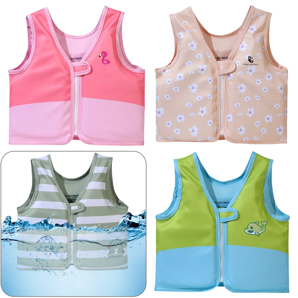 

Toddlers Swim Vest Cute Kids Swim Trainer Vest Swimming Aid Buoyancy Clothing Floatation Jackets For Boys Girls Swim Accessories