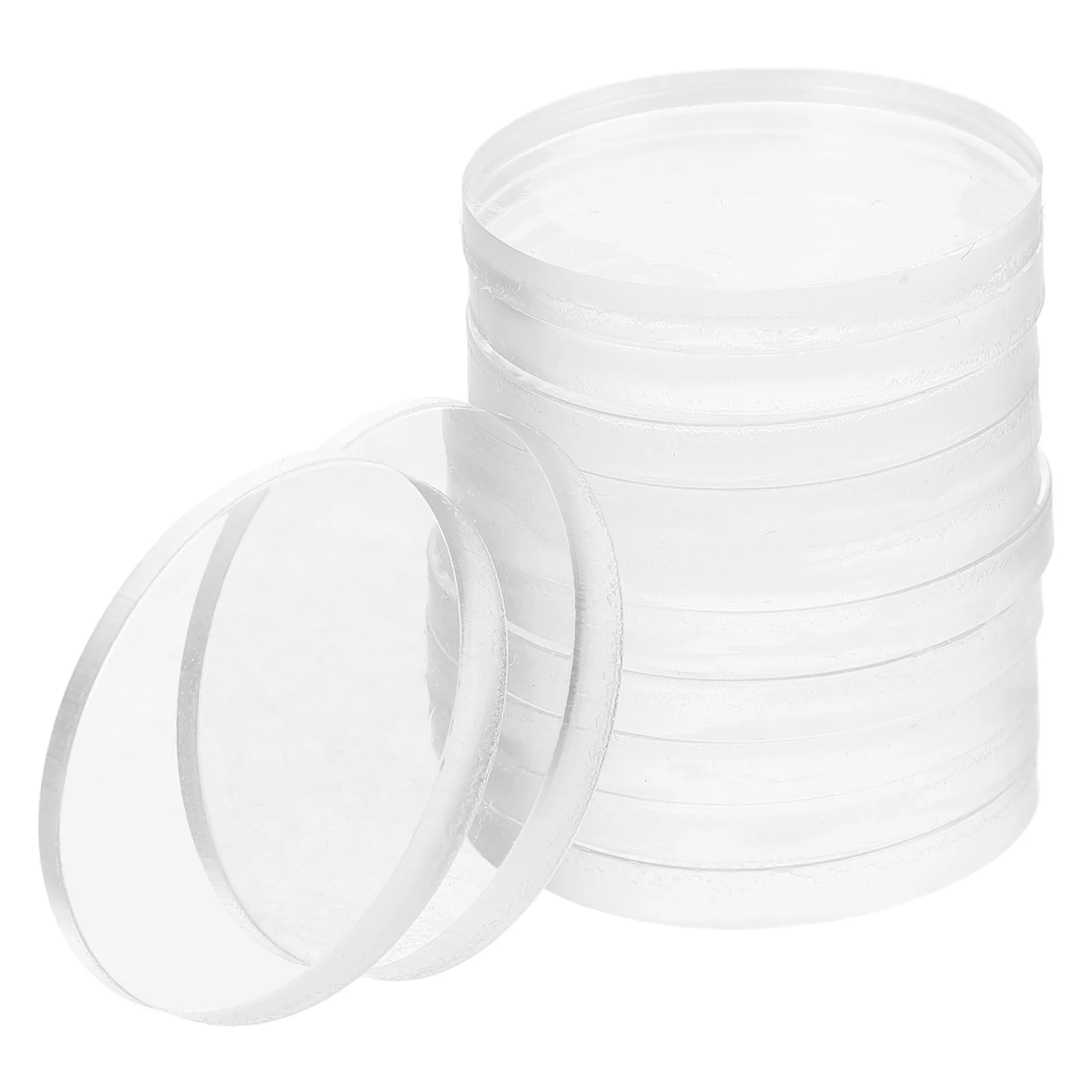 Coussinets antidérapants pour dessus de Table en verre, disque en Silicone Transparent, pieds en caoutchouc, protecteur de Table, entretoise de coussin niture transparente, 12 pièces