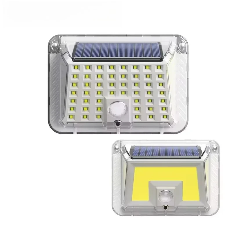 90LED Solar Motion Sensor Light IP65 Waterproof Flood Light Fence Porch Courtyard Garden High Brightness Security Wall Light