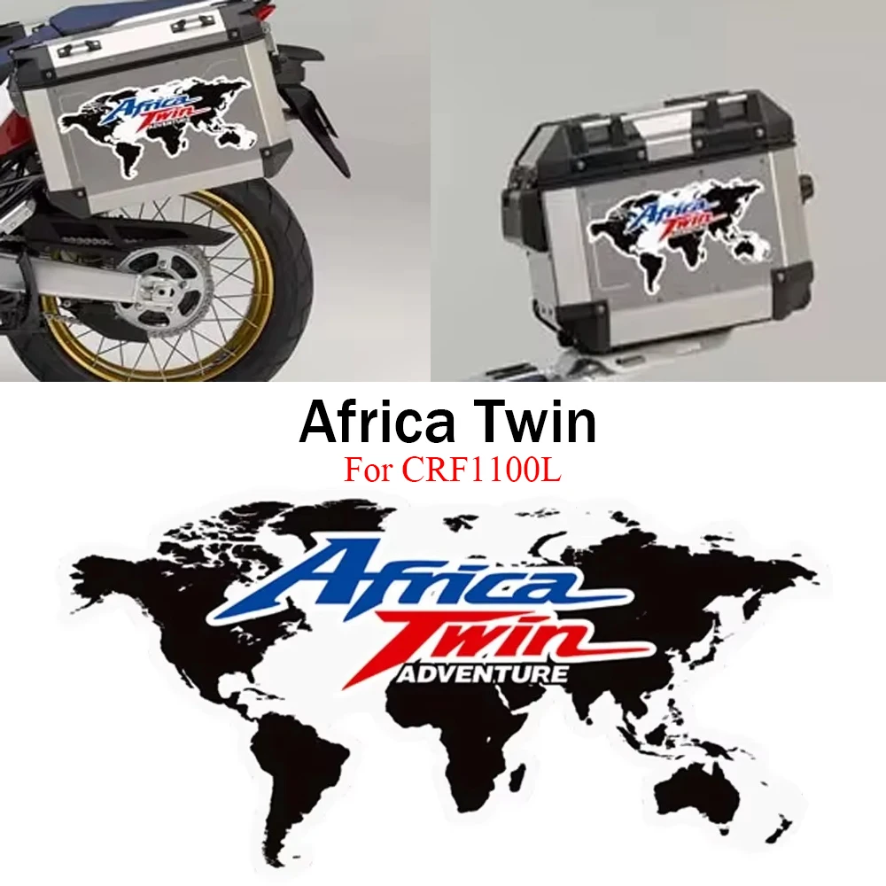 

Motorcycle Sticker Tail Top Side Panniers Luggage Aluminium Box Case fit For Honda Africa Twin CRF1000L Adventure Sports