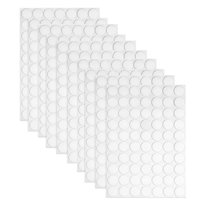 700Pcs Double Sided Dot Stickers Set Removable Round Clear Sticky No Trace Sticky Stickers Kit For Festival Decoration 20Mm