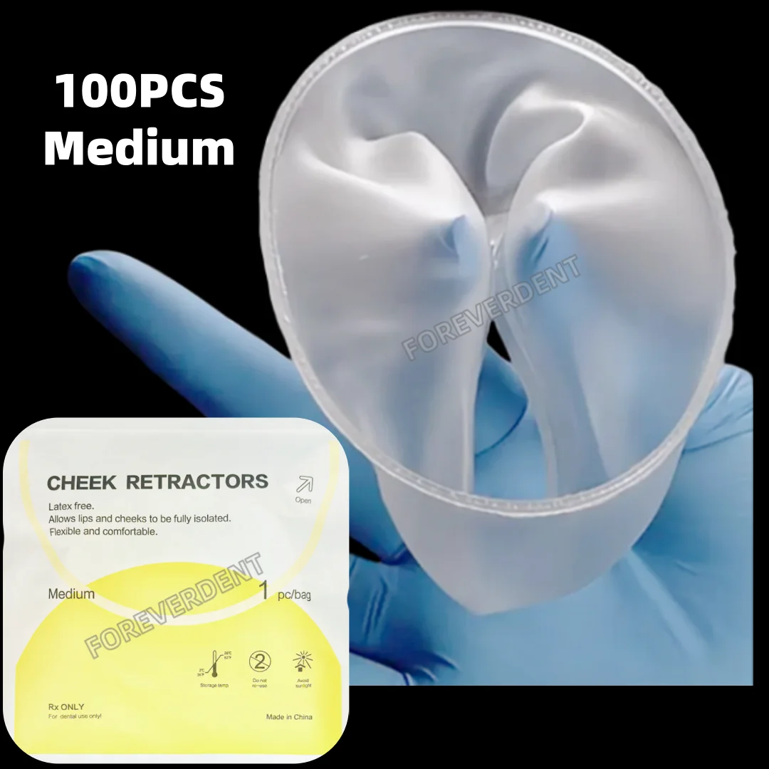 

100Pc Dental Rubber Mouth Opener Cheek Retractors Orthodontic Oral Cheek Retractor O Shape Expander Teeth Whitening Dentistry