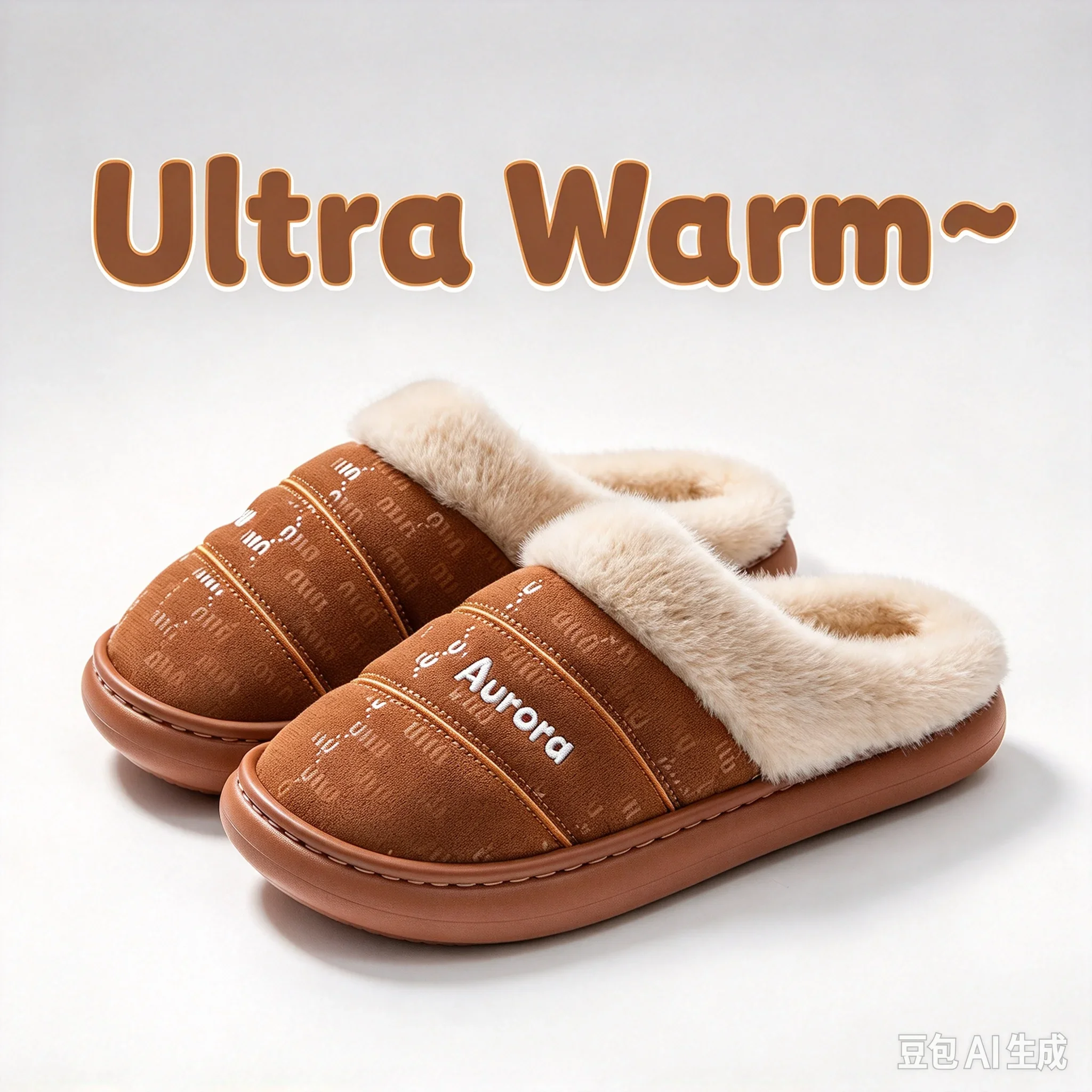 2026 New Winter Slippers Men Plush Thick Sole Indoor Home Warm Couples Shoes Non-Slip Flat Platform Cotton Slipper Men And Women