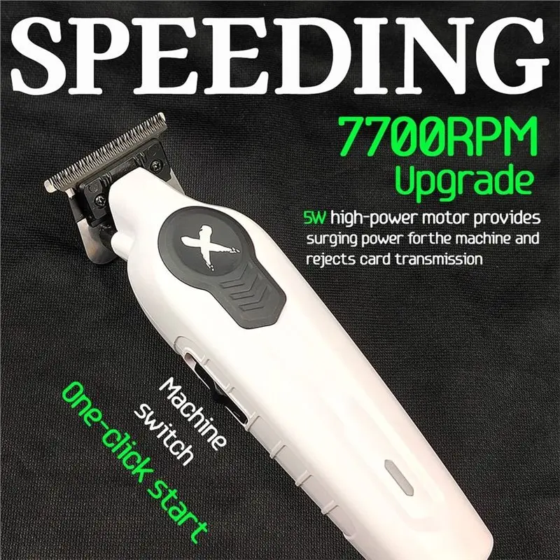 Efficient-X Series White FA1T 7700RPM Professional Electric Hair Trimmer