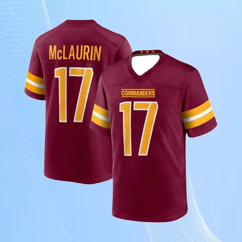 24/25 Summer Adult Washington American Football Jersey Rugby Jersey Sportswear Training Jersey Commanders Daniels 5# T-shirt