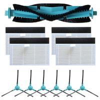 ASWUT-For Ultenic T10 Lite Robot Vacuum Cleaner Replacement Parts Kit Main Side Brush HEPA Filters