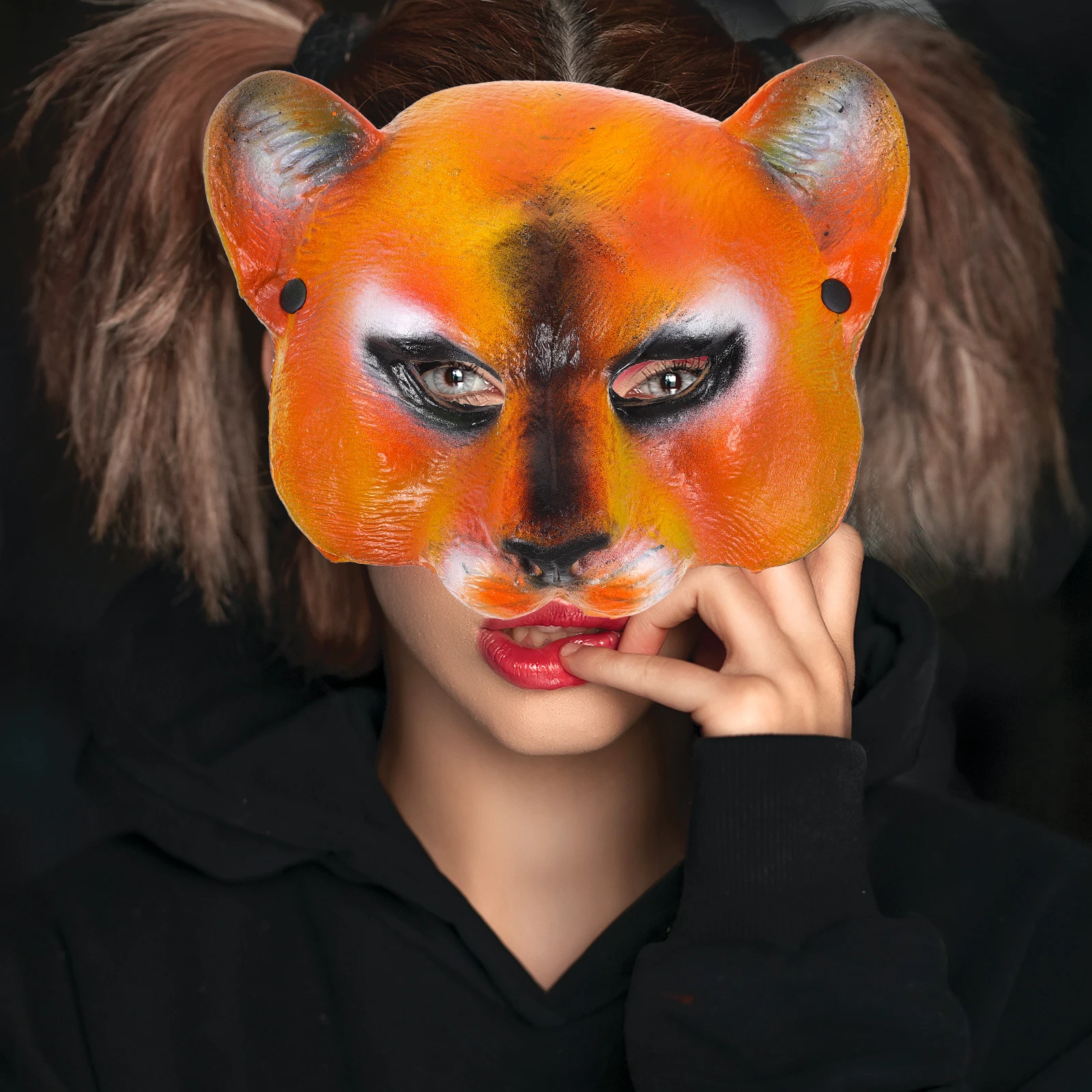 

Lion Mask Funny Halloween Cosplay for Adult Animal Party Favors Props Masquerade