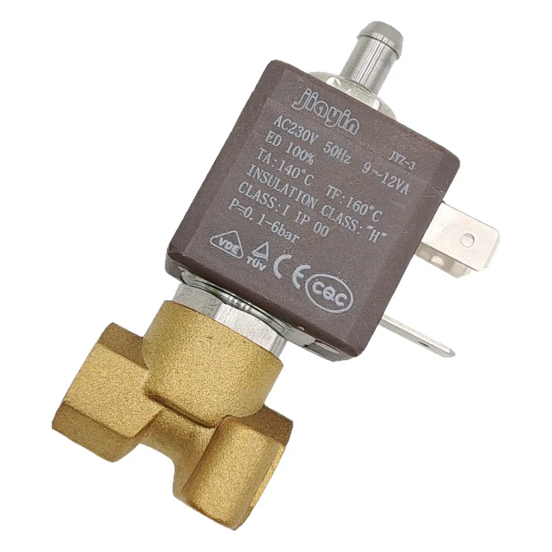 Commercial Coffee Machine Solenoid Valve High Temperature Resistant Steam And Brewing Control Brass Replacement Part