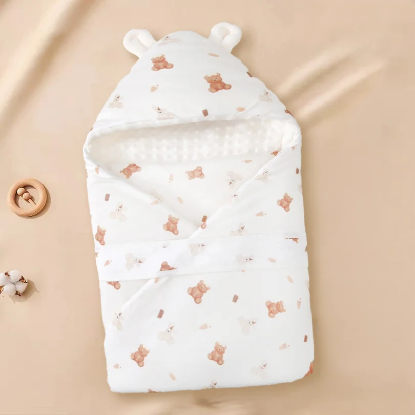 Spring Autumn Newborn Baby Blanket for Delivery Room Cute Cartoon Soft Floral Blanket Baby Supplies Warm Cozy Nursery Blanket