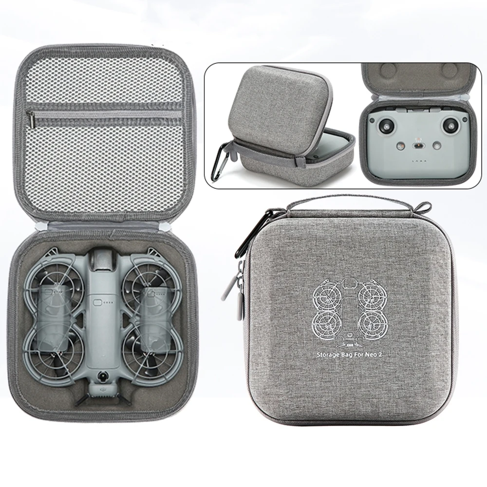 

Carrying Case for DJI Neo 2 Drone,Storage Bag Protective Hard Shell Travel Handbag for RC-N3 Remote Control, Batteries, Chargers