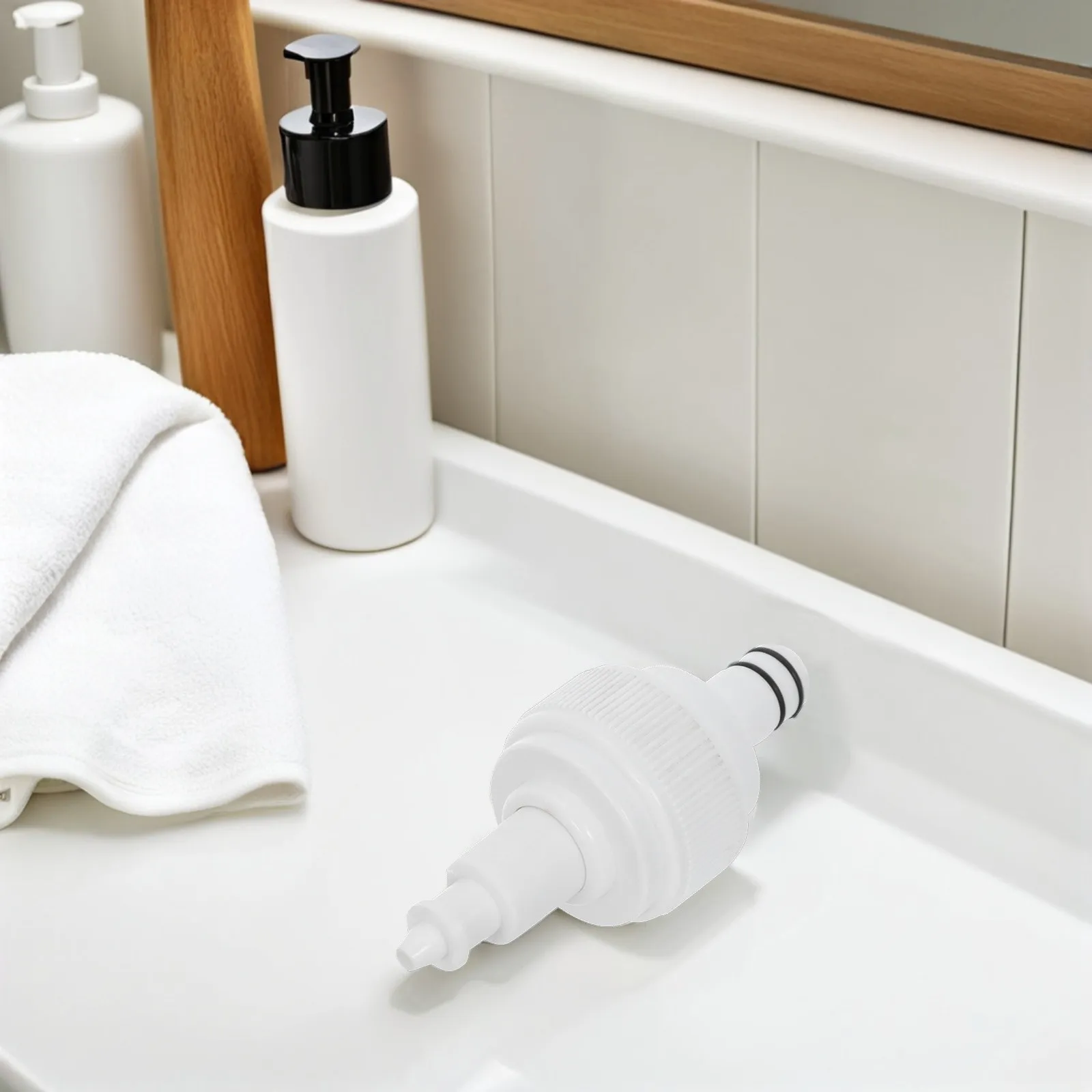

Automatic Foaming Soap Dispenser Pump Head Hidden Mirror Cabinet Mount Touchless Leak Proof Space Saving Bathroom Kitchen Hotel