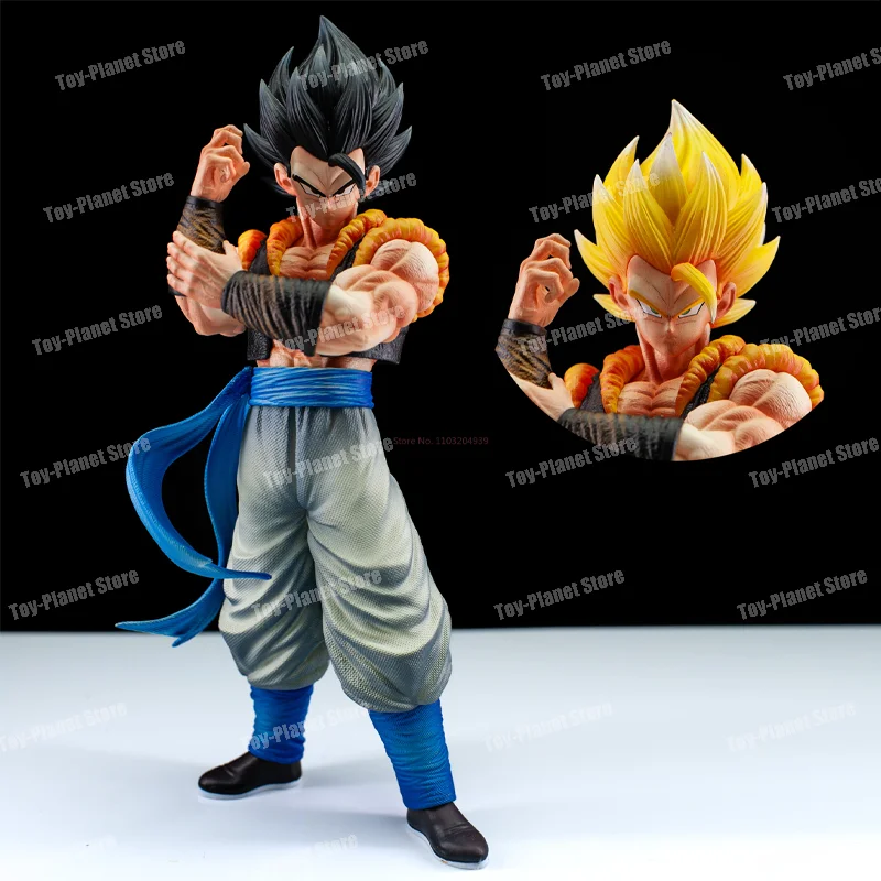 【In Stock】 Dragon Ball Z Warriors Gogeta Double Head Anime Action Figures Dbz Super Saiyan Gogeta Accessory Customized Gift Toy