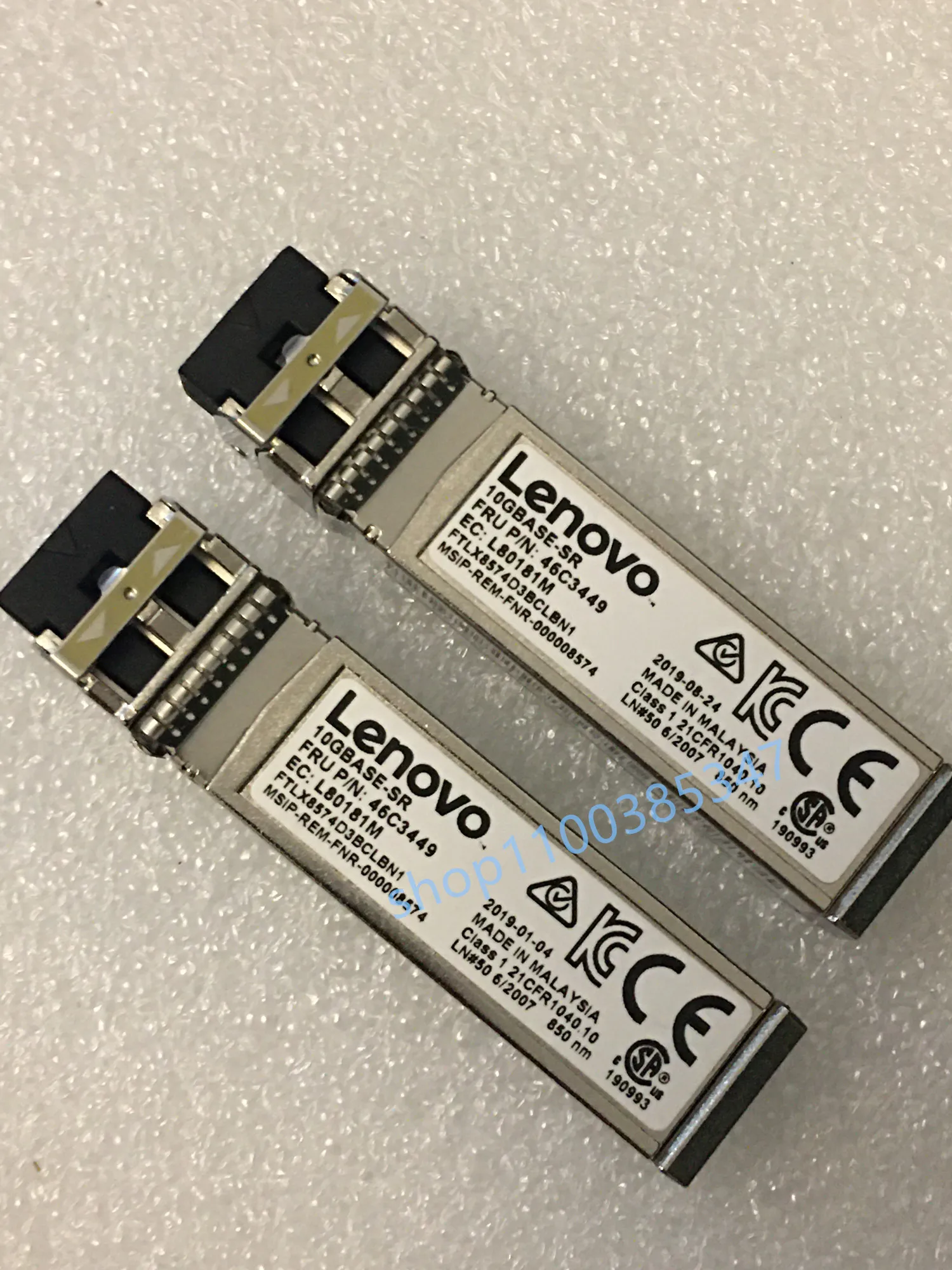 1PCS 10gb Optical Fiber LEN-OVO/FTLX8574D3BCLBN1/46C3449/L80181M/10GBASE-SR/10G Sfp Fiber Optical Module 10gb