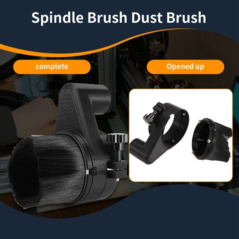 CNC Engraving Machine Accessories Spindle Brush Dust-Proof Brush 80mm Vacuum Cleaner Spindle-A63M