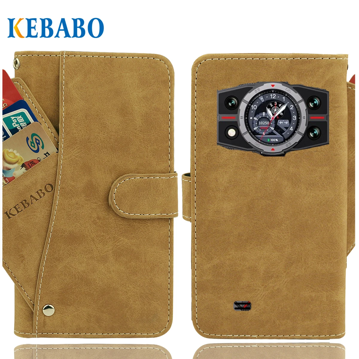 Винтажный кожаный кошелек Cubot KingKong 11, чехол 6,72 дюйма, роскошные слоты для карт, нескользящий чехол, защитные чехлы для телефонов, сумки Винтажный кожаный кошелек Cubot KingKong 11, чехол 6,72 дюйма, роскошные слоты для карт, нескользящий чехол, защитные чехлы для телефонов, сумки