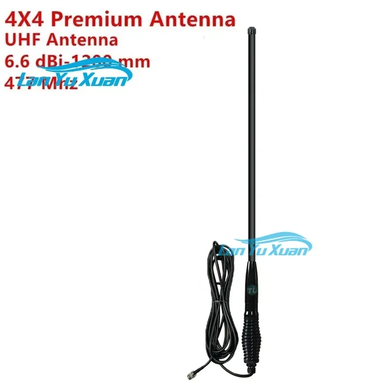 2026 4x4 Premium antenna 6.6 dbi-1200mm 477 MHz with heavy spring UHF CB radome