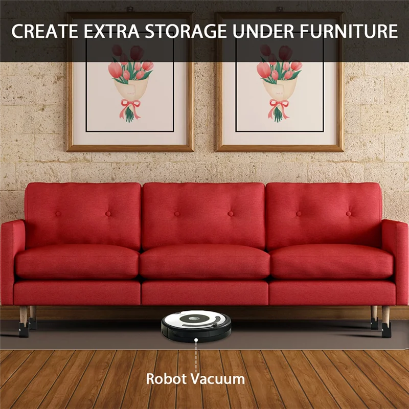 

4Pcs Adjustable Furniture Risers Heavy Duty Screw Clamp Elevators For Table, Bed