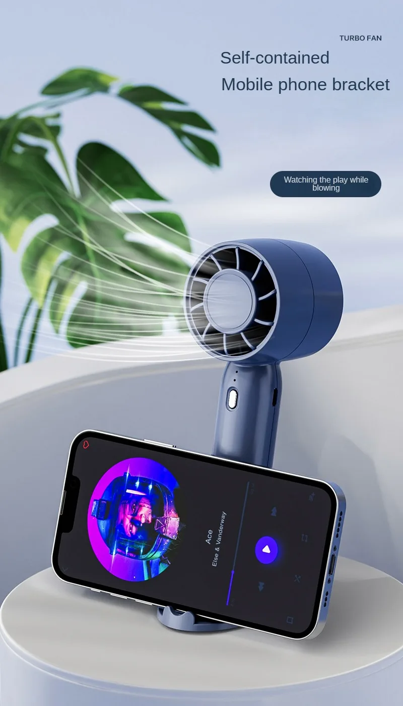 Najnowszy ręczny wentylator Wentylator USB z możliwością ładowania Mini wentylator Przenośne biuro domowe