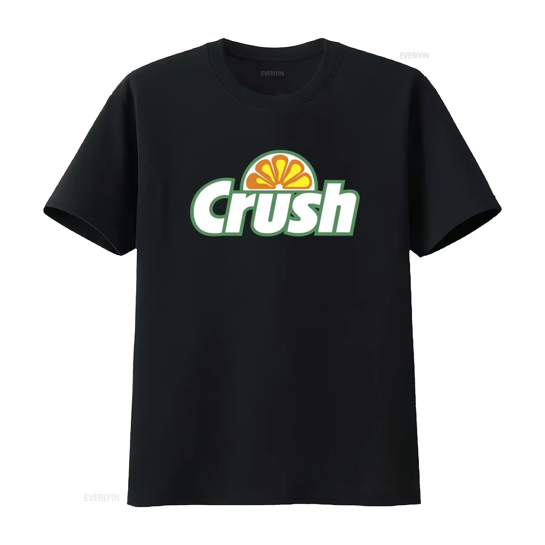 Camiseta con logo Retro Style Orange Crush para hombre y mujer, estilo vintage, ligeramente elástica, versátil, unisex