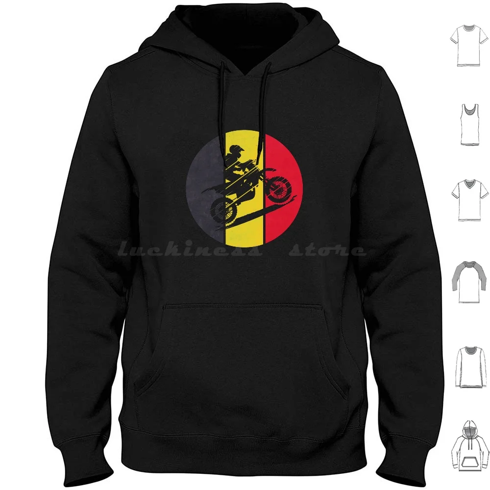 Belgium Flag Hoodie Cotton Long Sleeve Belgium Flag Belgium Motocross Belgium Retro Belgium Country Colors Belgium Motocross