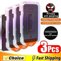3Pcs Dust Free Install Privacy Screen Protector for OnePlus Nord CE 4 3 Lite 5G N20 SE N30 N300 Anti-Peeping Tempered Glass Film