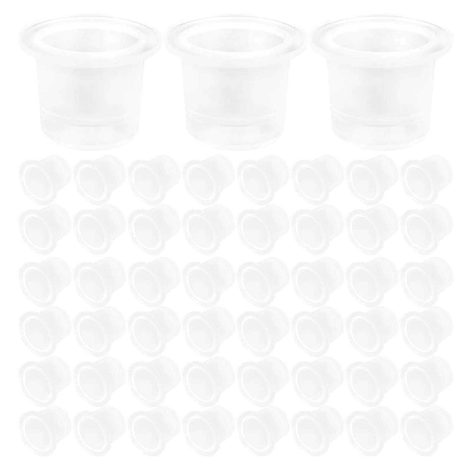 

80Pcs Tattoo Pigment Cups Plastic Ink Holders Stable Base Small Ink Containers for Tattoo Artists Tattoos Color Cups