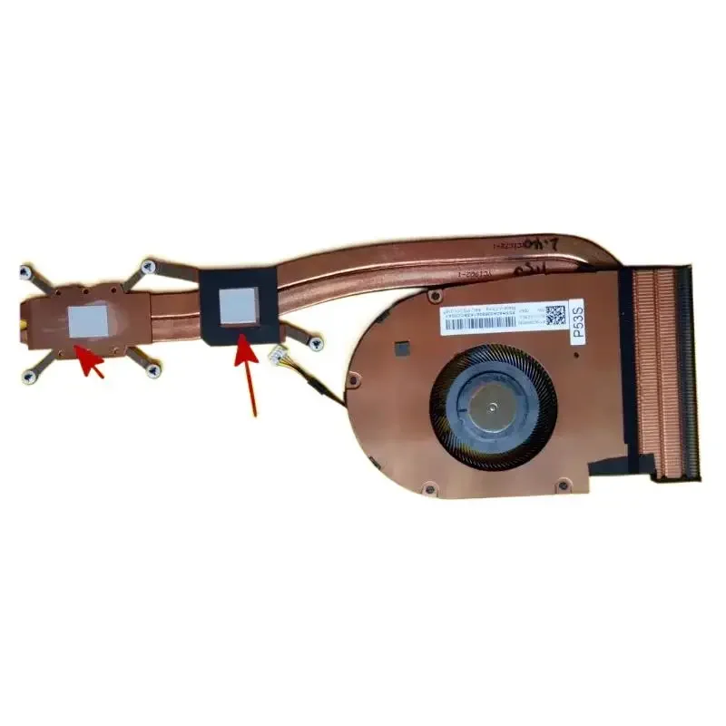 The new original is suitable for Lenovo T590 5H40W36711 P53S2 01YU197 CPU fan heat dissipation