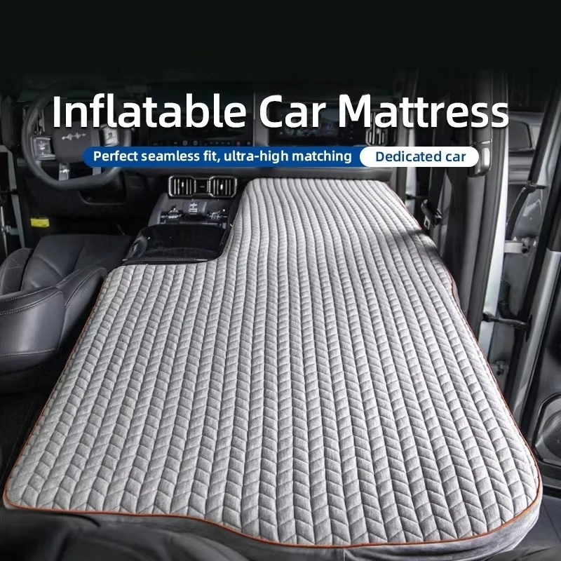 Suitable for car inflatable mattresses, fleece flocking rear seat sleeping mats car travel sleeping mats suitable for daily rest