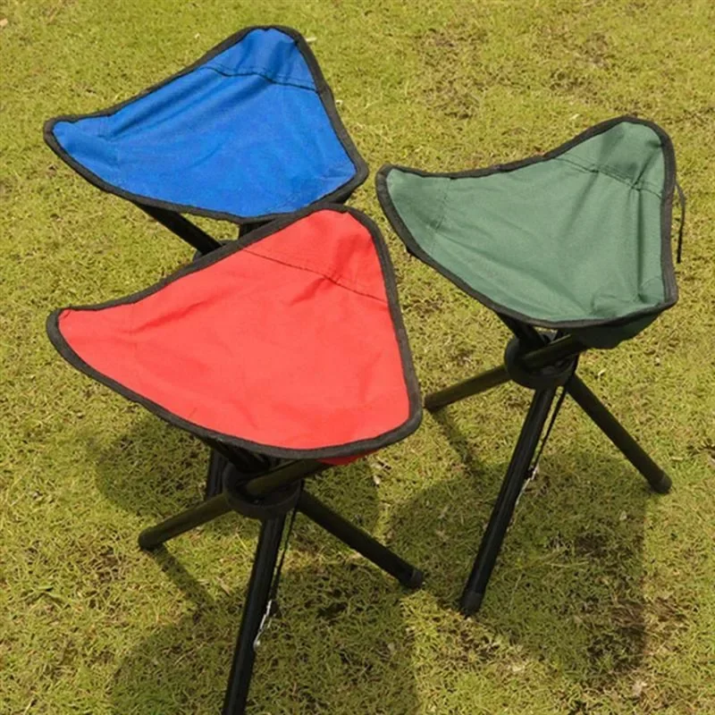Beach Chairs Outdoor Multi Function Portable Folding Stool Triangle Lightweight Ultralight Camping Fishing Slacker Chair