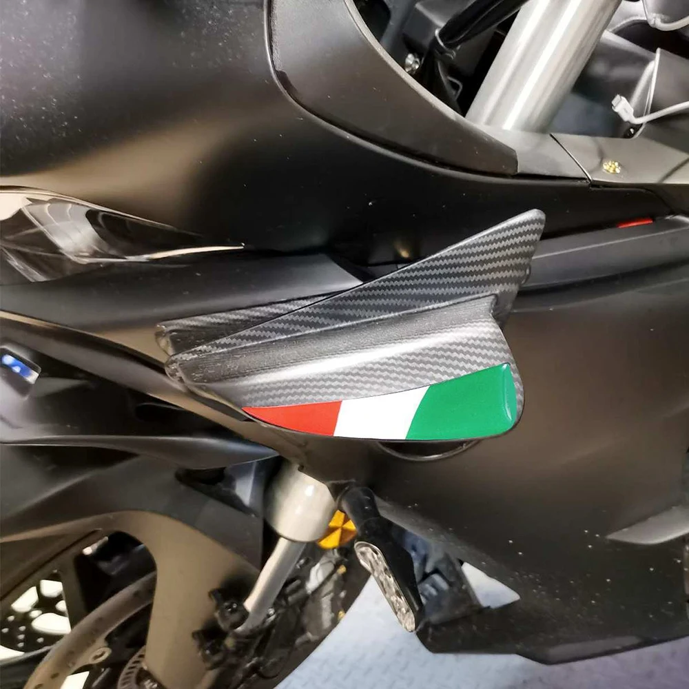 For Ducati Panigale Supersport Winglets Air Deflector Spoiler Aerodynamic Wing Spoiler For Ducati Monster 821 Dark Gloss