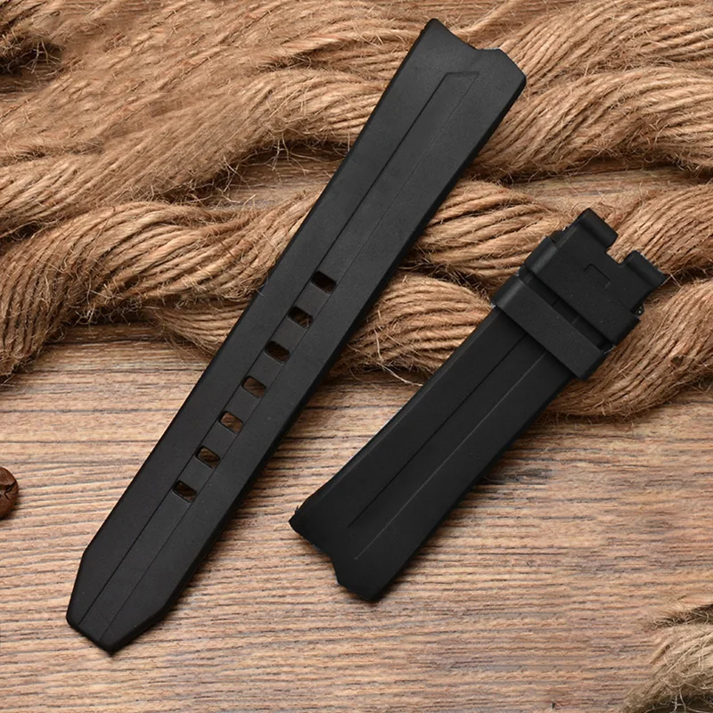 High quality rubber watchband for Hamilton adventure H24585331 24551331 Elvis 80th anniversary series men's  wristband  bracelet