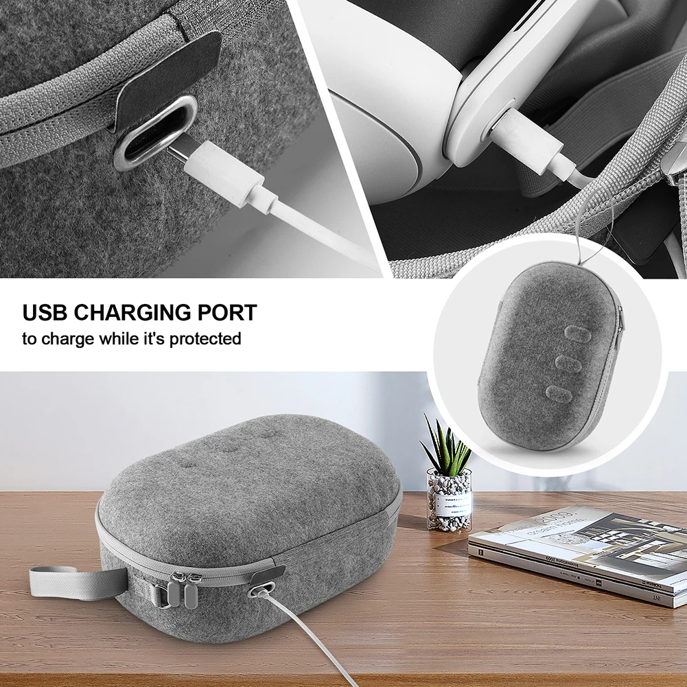 

Портативный чехол из ЭВА для Meta Quest 3, дорожный чехол для переноски VR, сумка для хранения большой емкости для Quest 3, защитная сумка, аксессуары VR