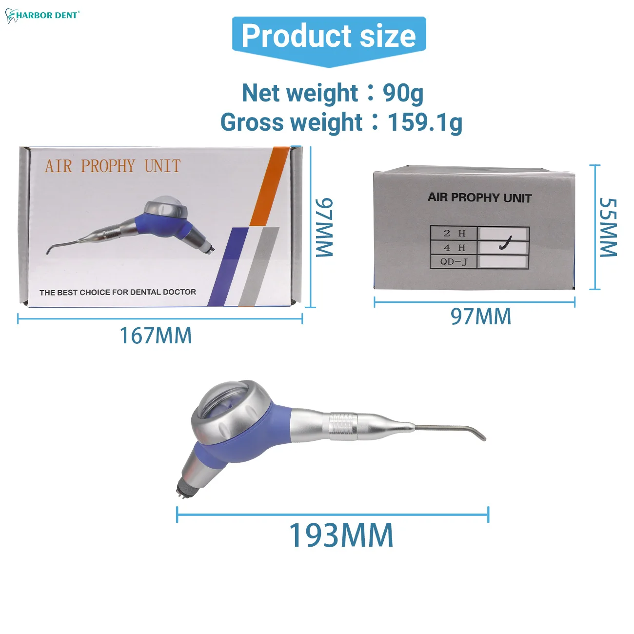 Dental Air Prophy Unit Teeh wybielanie Spary polerstomatologia Odontologia użyj piaskowanie Machin narzędzia stomatologiczne