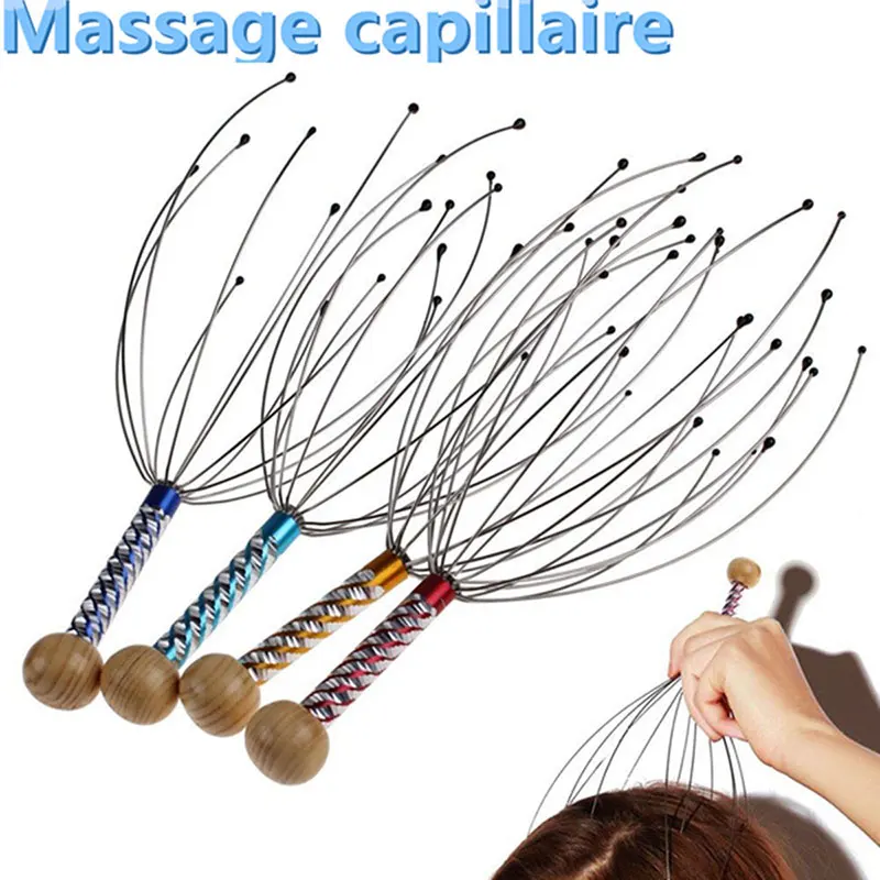 Head Massage Spider Head Masseur Relax Tool For Relaxation Therapy And Stress Relief