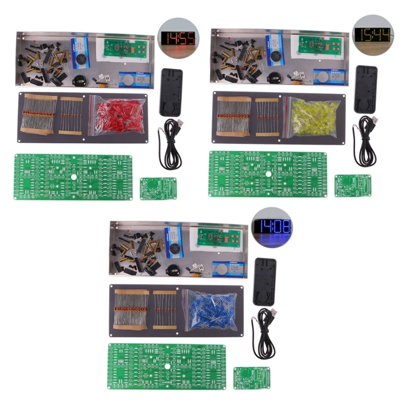 ECL-132 Bausatz, elektronisches LED-Display mit großem Bildschirm und Fernbedienung