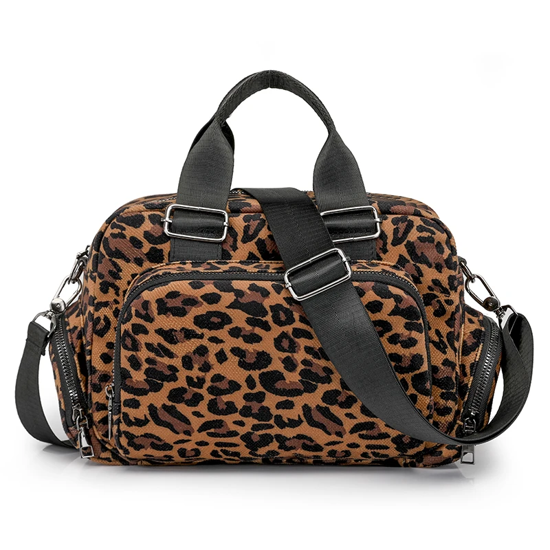 

Large Capacity Leopard Handbags Women Korea Style Leisure Or Travel Bags New In 2025 Commuter Bags French Style Fashion Packages