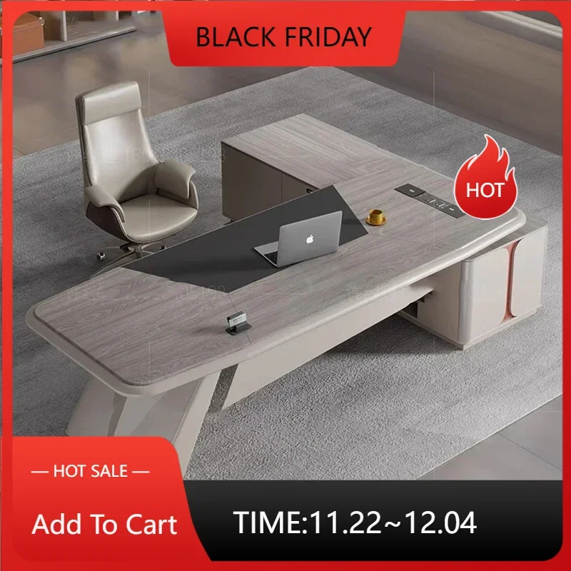 

L Shape Executive Office Desks Computer Gaming Drawers Meeting Work Table Luxury Storage Escritorios De Oficina Furniture