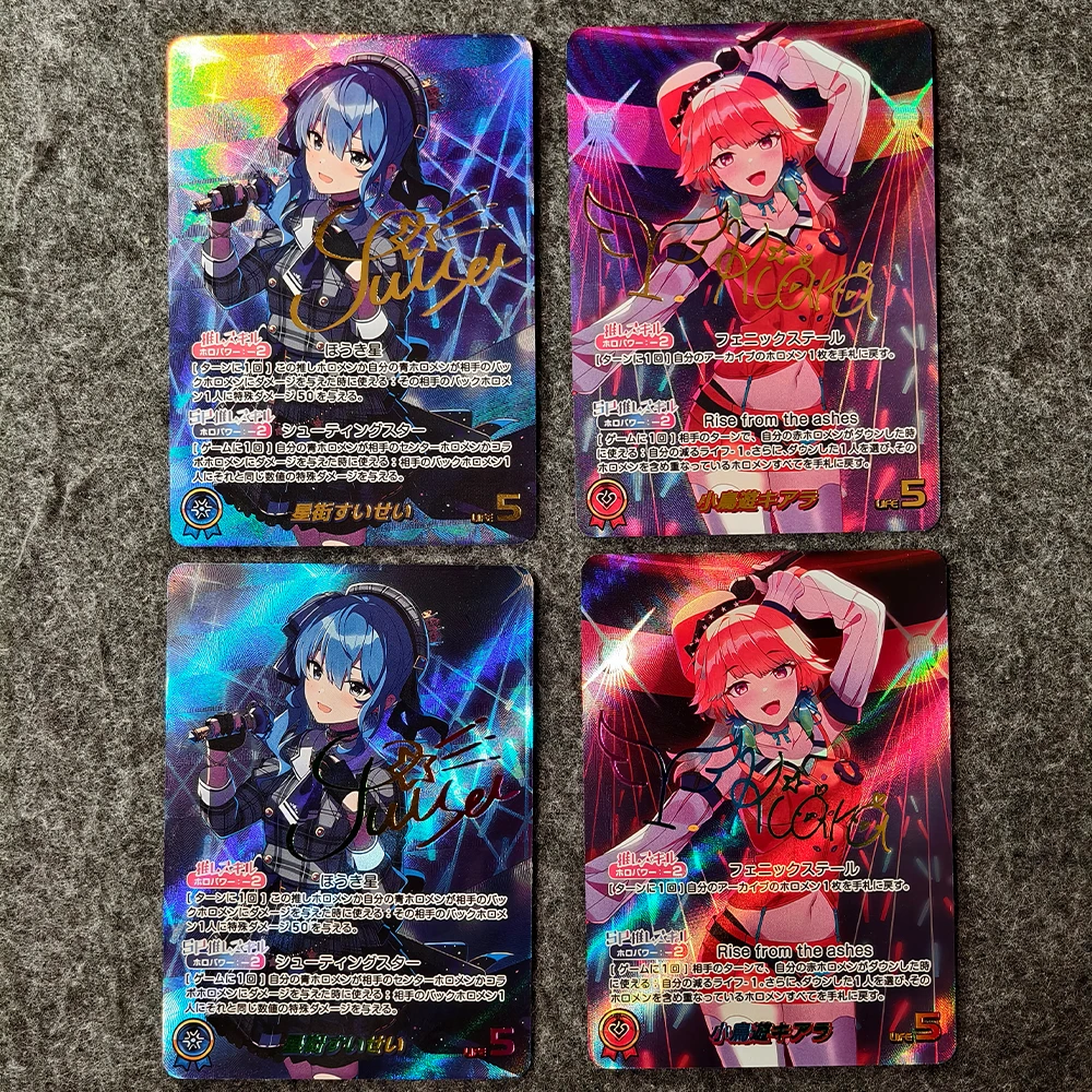 Anime WS Collection Card Hololive Hoshimati Suisei Takanashi Kiara Bronzing Signature Card Refractive Color Flash UV Gifts