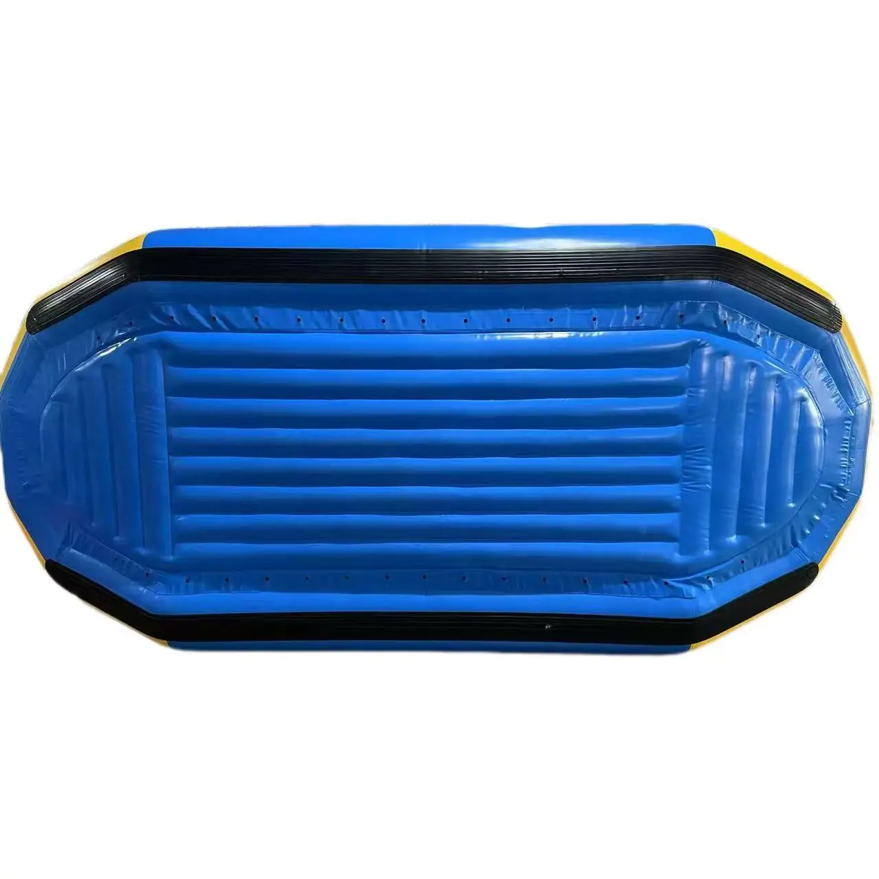 Water Sport 8 Person Inflatable River Rafting Boat Yellow Rescue Drifting Boat 1.2mm Thick PVC For Ocean Waters
