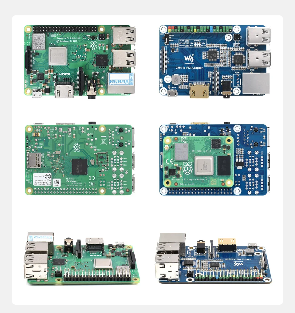 Solución alternativa para Raspberry Pi 3 Modelo B/B+, Adaptador Raspberry Pi CM4 a 3B versión B